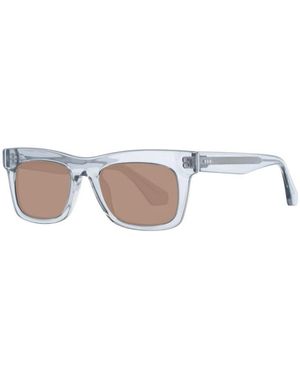 Sandro Accessoires ,Grijs ,Stijlvolle Transparante Montuur Zonnebril - Wit