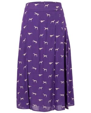 Trussardi Midi Rok - Paars