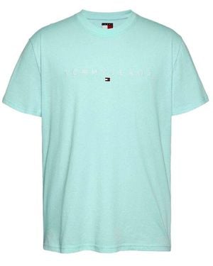 Tommy Hilfiger Grünes Regular Fit T-Shirt - Blau