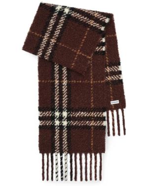 Burberry Bouclé-Schal Aus Alpakawollmischung - Braun
