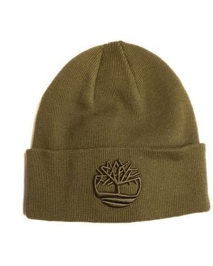 Timberland Tonal 3D Stickerei Beanie - Grün