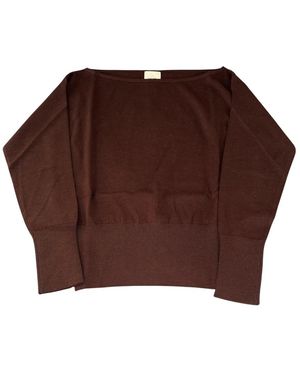 Calvin Klein Round-Neck Knitwear - Marron
