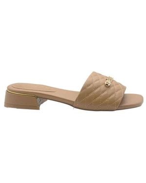 Gaelle Paris Heeled Mules - Natural