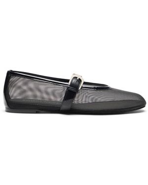 Stuart Weitzman Schoenen ,Zwart ,Leer Sai Bareitall Mary Jane Flat