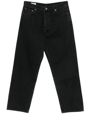 Off-White c/o Virgil Abloh Jeans ,Zwart ,Katoen Jeans Met Pijpen Met Pijlprint