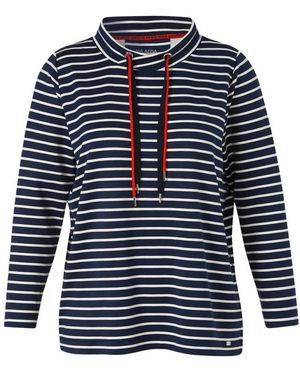Via Appia Due Sweatshirt Kragen 1/1 Arm - Blauw