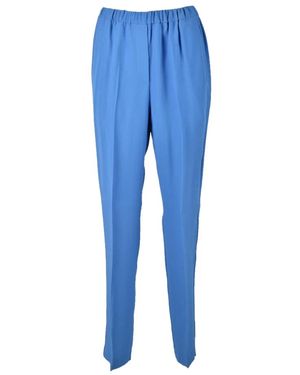 Grifoni Pantalones Elegantes De Acetato Viscosa, Mujer, Talla - Azul