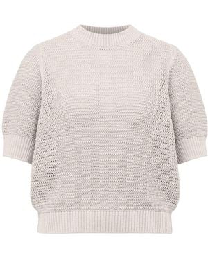 DRYKORN Truien & Vesten ,Wol Sanidy Knit T-Shirt - Wit