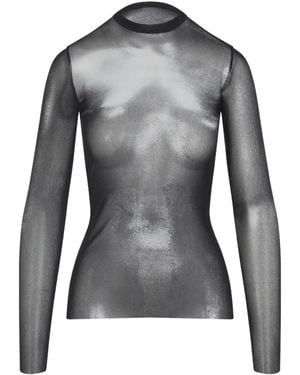Jean Paul Gaultier Long Sleeve Tops - Gris