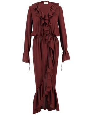 Saint Laurent Maxi Dresses - Red
