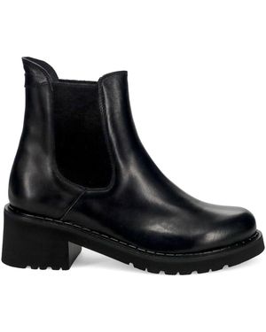 Calpierre Schoenen ,Zwart ,Leer Chelsea Boot
