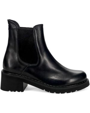 Calpierre Schoenen ,Zwart ,Leer Chelsea Boot