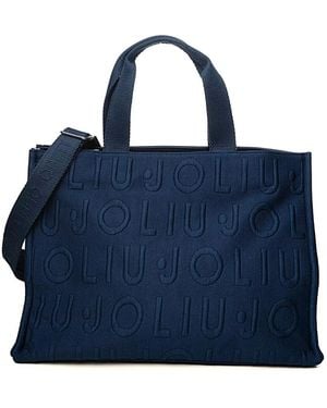 Liu Jo L Tote Logo Bubble - Blau