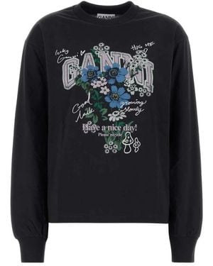 Ganni Sweatshirts - Negro