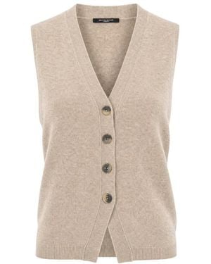 Bruuns Bazaar Truien & Vesten ,V-Neck Truien - Naturel