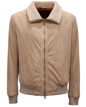 Stewart Bomber Jackets - Brown