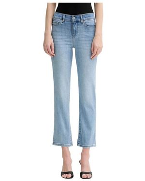 Liu Jo Jeans ,Blauw ,Denim Slim Enkel Jeans