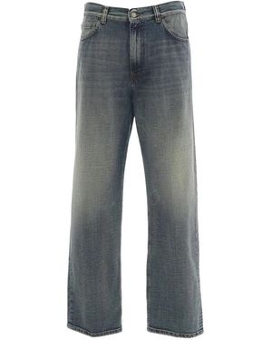 Grifoni Wide Jeans - Gris