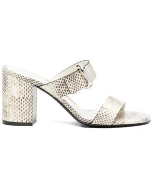 Emporio Armani Heeled Mules - White
