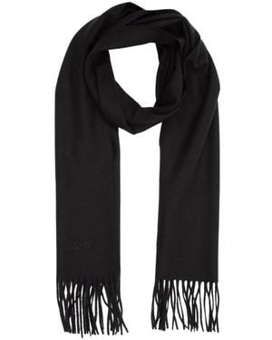 Moschino Accessoires ,Zwart ,Effen Sjaal
