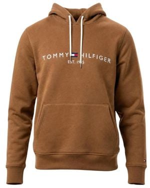 Tommy Hilfiger Hoodies & Sweatvesten ,Bruin ,Hoodies