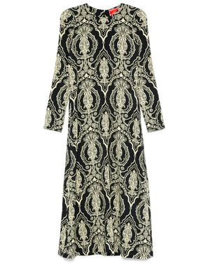 La DoubleJ Kleedjes ,Zwart ,Jersey Maxi Jurk - Groen