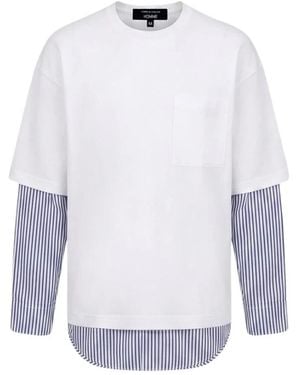Comme des Garçons Long Sleeve Tops - White