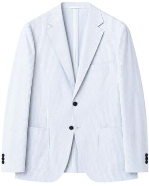 BOGGI Vertical-Stripe Blazer - Blauw