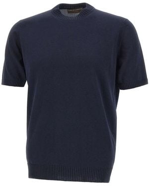 FILIPPO DE LAURENTIIS Round-Neck Knitwear - Blue