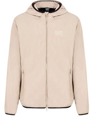 EA7 Kapuzen Bomberjacke - Natur