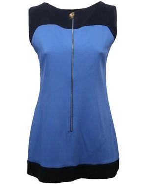 Fay Sleeveless Tops - Blue