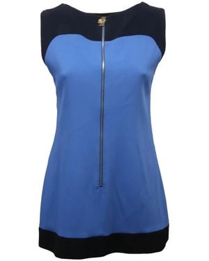 Fay Sleeveless Tops - Blue