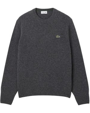 Lacoste Round-Neck Knitwear - Grey