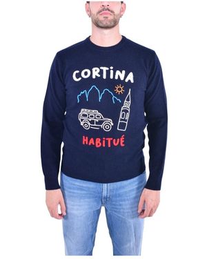 Mc2 Saint Barth Round-Neck Knitwear - Blauw
