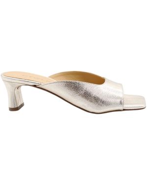 CTWLK Heeled Mules - Metallic