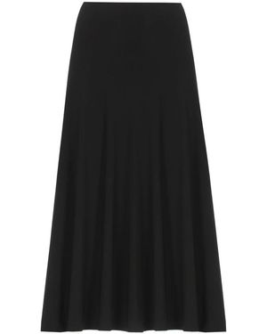 Norma Kamali Midi Skirts - Zwart