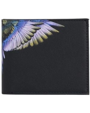 Marcelo Burlon Geometrische Wings Geldbörse - Blau