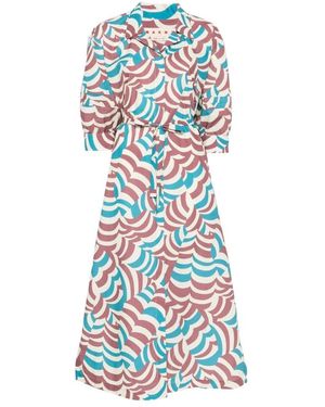 Marni Shirt Dresses - Blue