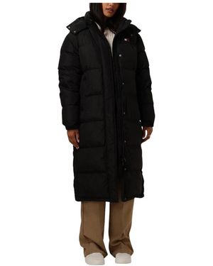 Tommy Hilfiger Jassen ,Zwart ,Leer Alaska Long Puffer