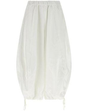 Comme des Garçons Broeken ,Wit ,Zuava Wide Broeken