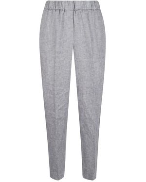Peserico Cropped Trousers - Gris