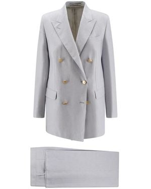Tagliatore Single Breasted Suits - Grey