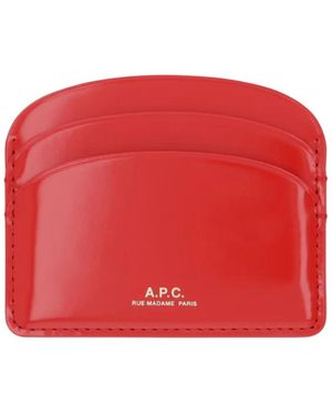 A.P.C. Wallets & Cardholders - Rosso
