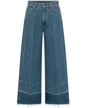 Givenchy Wide Leg Hose - Blau