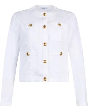 Liu Jo Jassen ,Wit ,Denim Denim Jassen