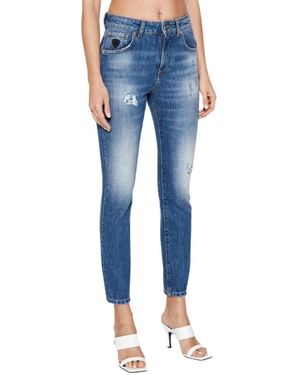 John Richmond Skinny Fit Jeans - Blue