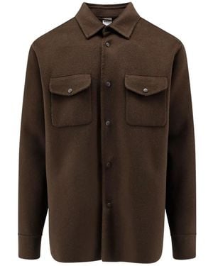 Aspesi Wollhemdjacke - Braun