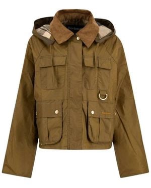 Barbour Jassen ,Bruin ,Katoen Liza Jacket - Groen