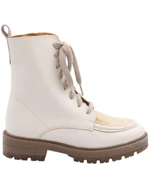 CTWLK Lace-Up Boots - Natural