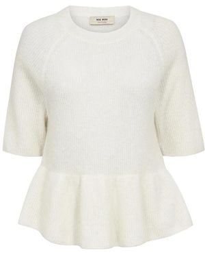 Mos Mosh Round-Neck Knitwear - Blanc
